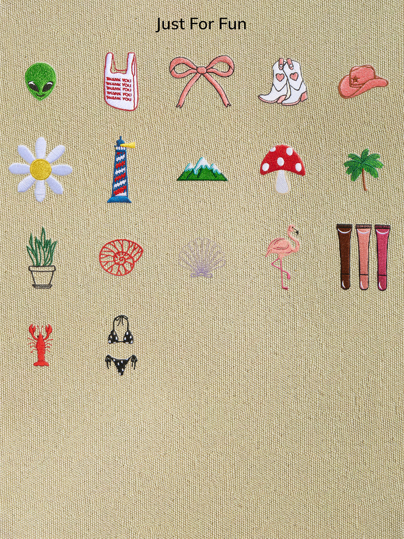 BaubleBar Beige - 
    Hand select 6 icons to personalize your tote
  
