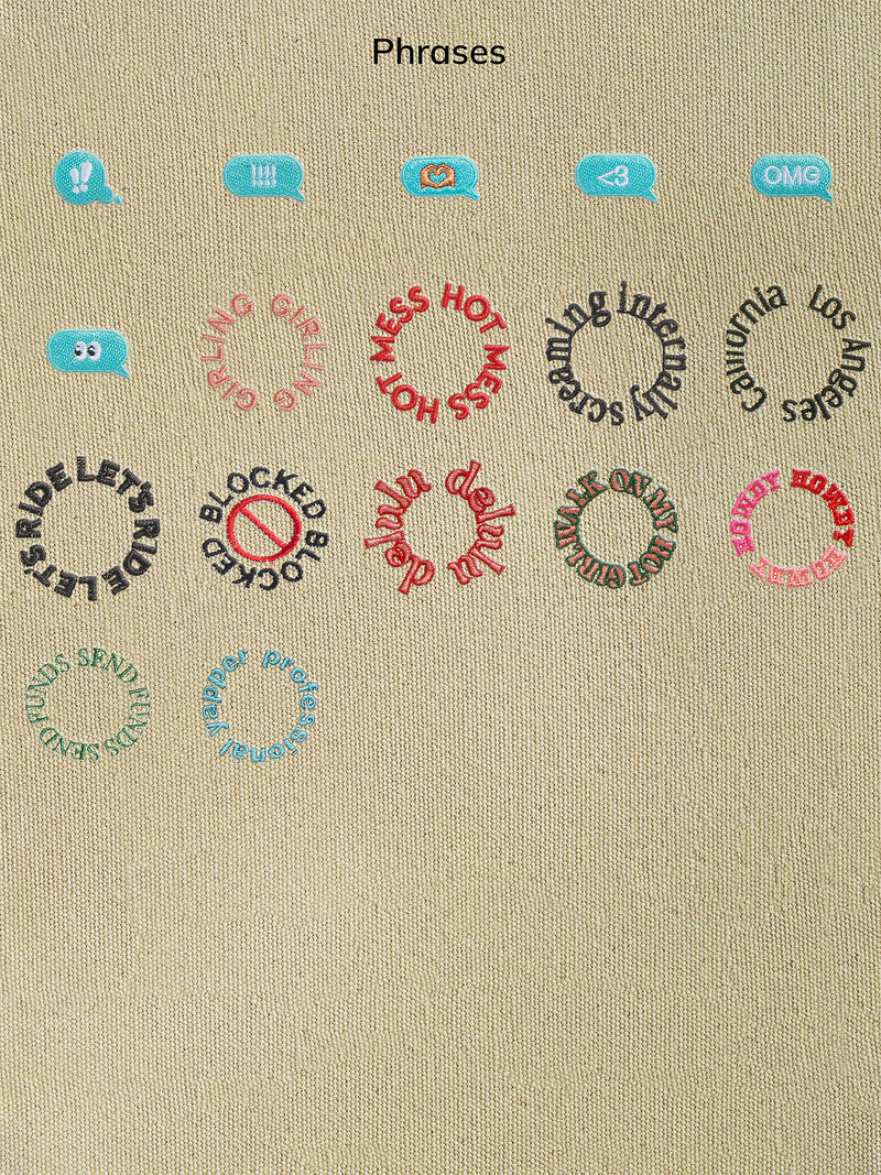 BaubleBar Beige - 
    Hand select 6 icons to personalize your tote
  
