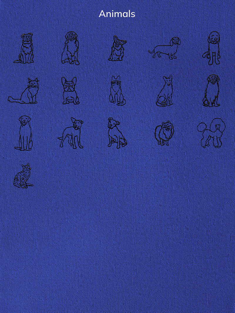BaubleBar Navy - 
    Hand select 6 icons to personalize your tote
  
