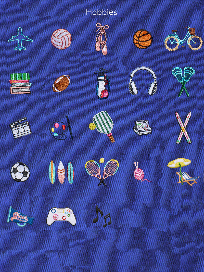 BaubleBar Navy - 
    Hand select 6 icons to personalize your tote
  
