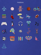 BaubleBar Navy - 
    Hand select 6 icons to personalize your tote
  
