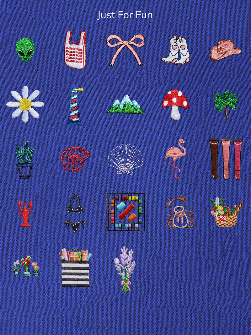 BaubleBar Navy - 
    Hand select 6 icons to personalize your tote
  
