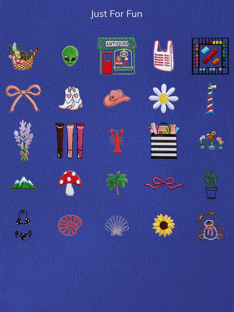BaubleBar Navy - 
    Hand select 6 icons to personalize your tote
  
