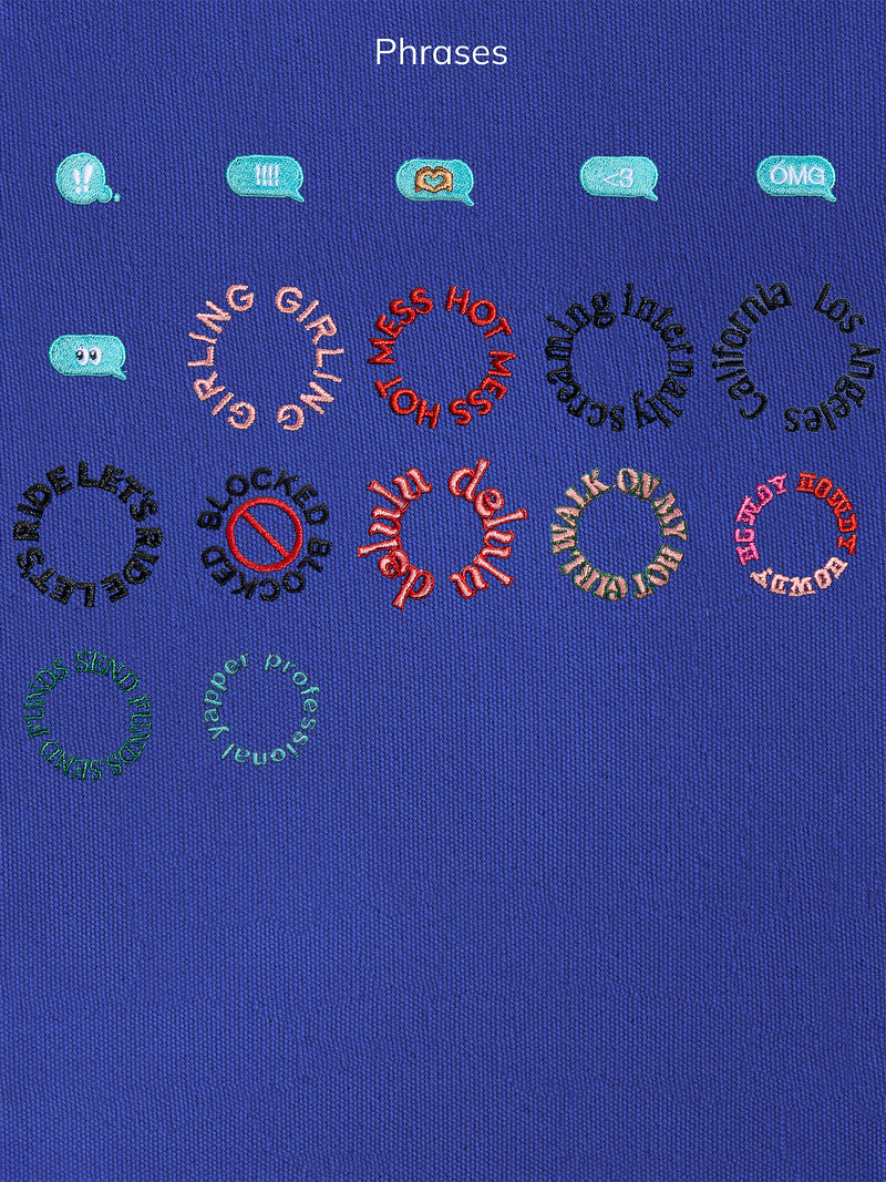 BaubleBar Navy - 
    Hand select 6 icons to personalize your tote
  
