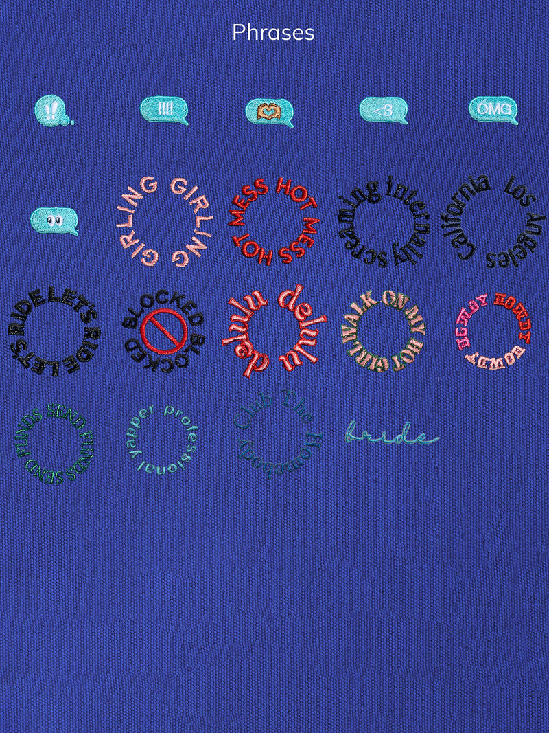 BaubleBar Navy - 
    Hand select 6 icons to personalize your tote
  
