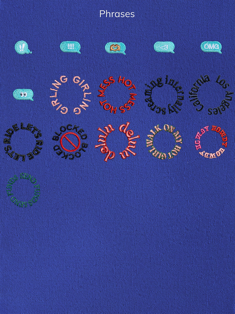 BaubleBar Navy - 
    Hand select 4 icons to personalize your tote
  
