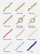 BaubleBar Cluster Charm Necklace Chain - Gold Cable Chain - 
    Cable chain layering necklace
  

