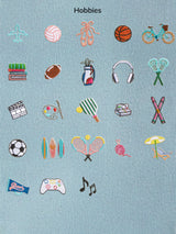 BaubleBar Light Denim - 
    Hand select 5 icons to personalize your tote
  
