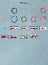 BaubleBar Light Denim - 
    Hand select 6 icons to personalize your tote
  
