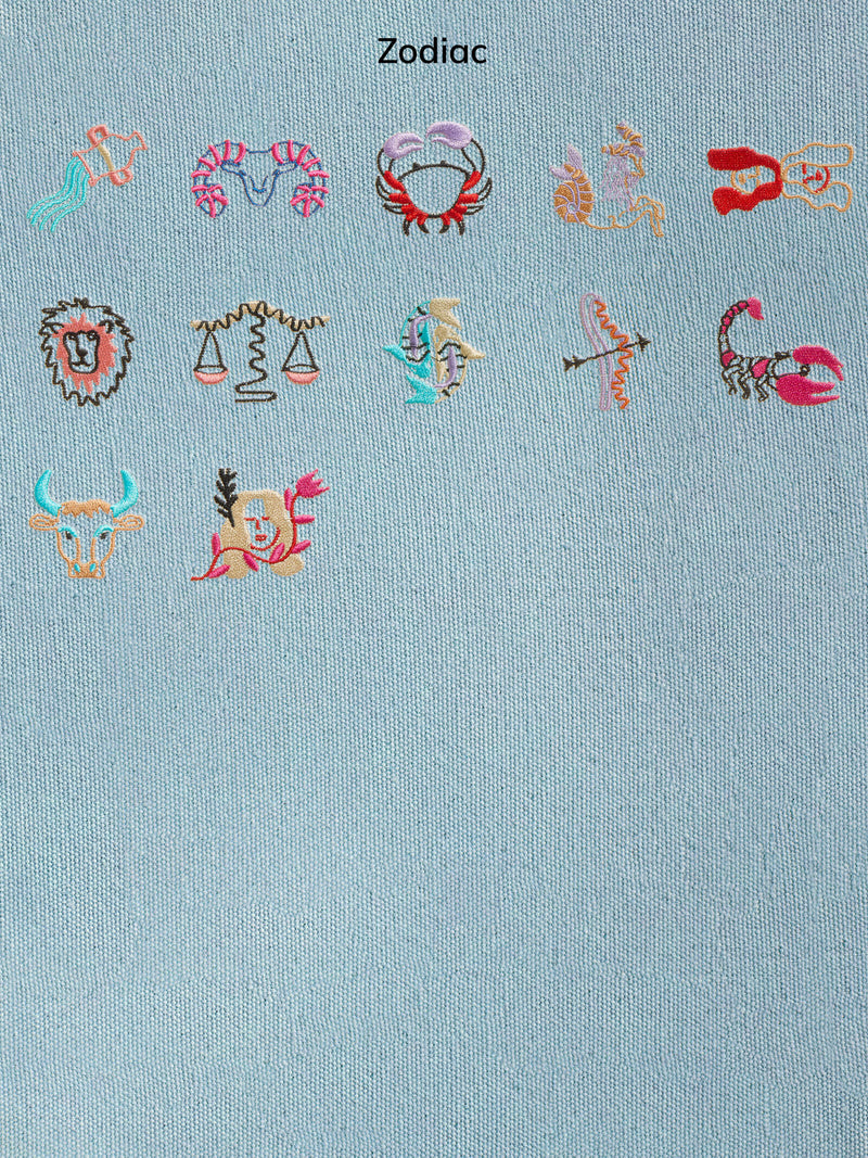 BaubleBar Light Denim - 
    Hand select 5 icons to personalize your tote
  
