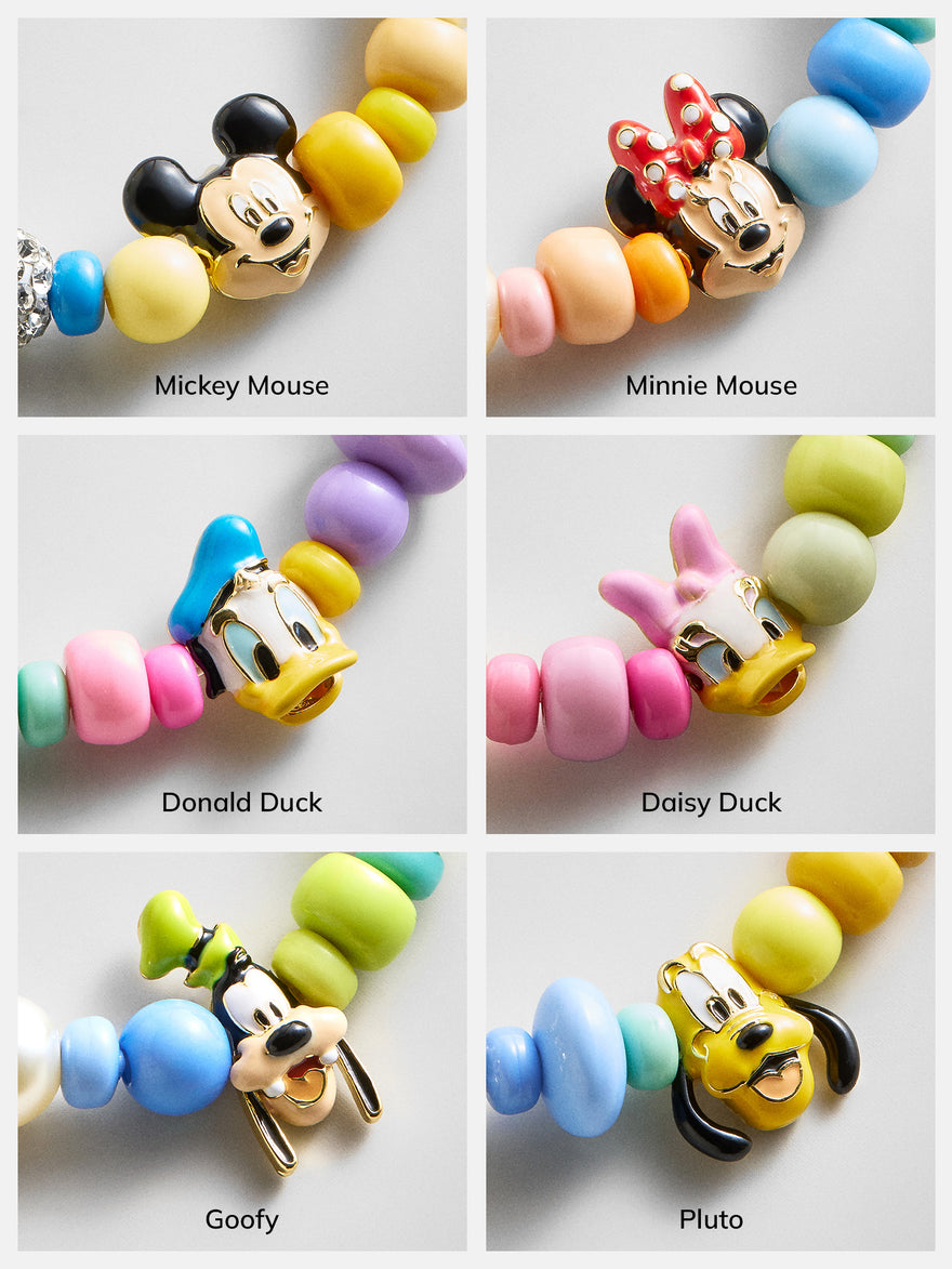 Disney Donald Duck Beaded Multicolored Charm Bracelet - Donald Duck
