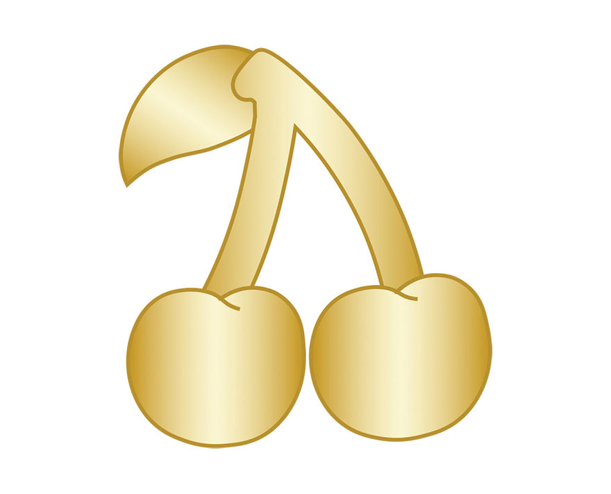 Mini Cherry Icon - Gold