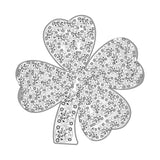 Mini Clover Icon - Clear/Silver