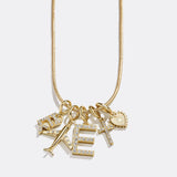 Pavé Initial Cluster Charm - A