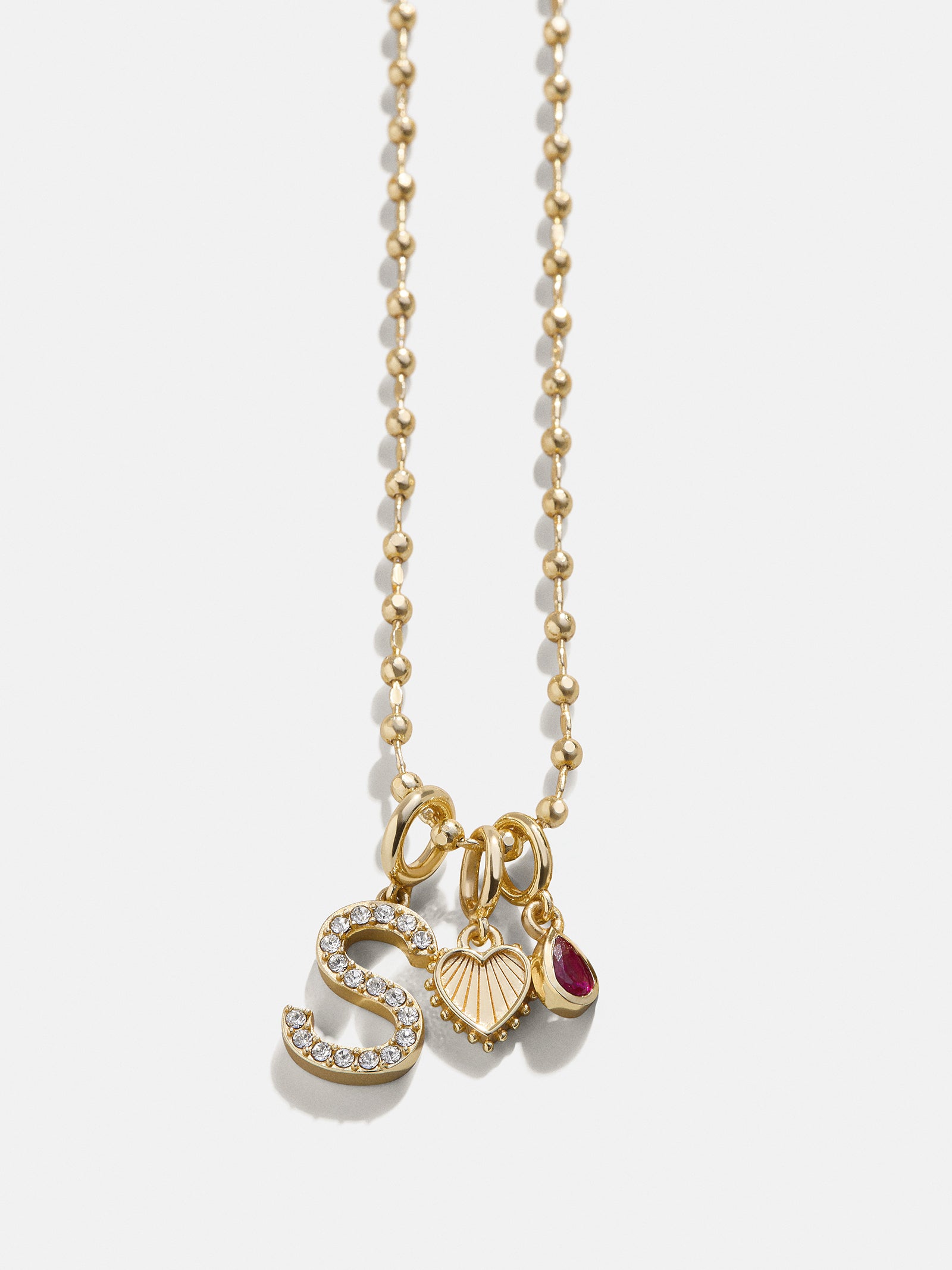 Cluster Charm Necklace - Ball Chain – Customizable charm necklace 
