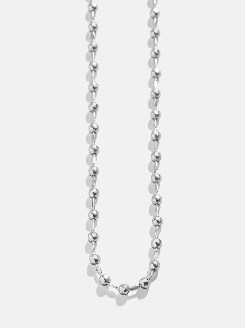 Cluster Charm Necklace Chain - Silver Ball Chain