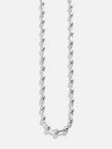 BaubleBar Cluster Charm Necklace Chain - Silver Ball Chain - 
    Ball chain layering necklace
  
