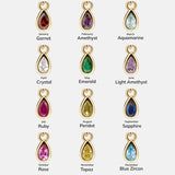 Birthstone Cluster Charm - Blue Zircon