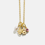 Cluster Charm Necklace - Cable Chain