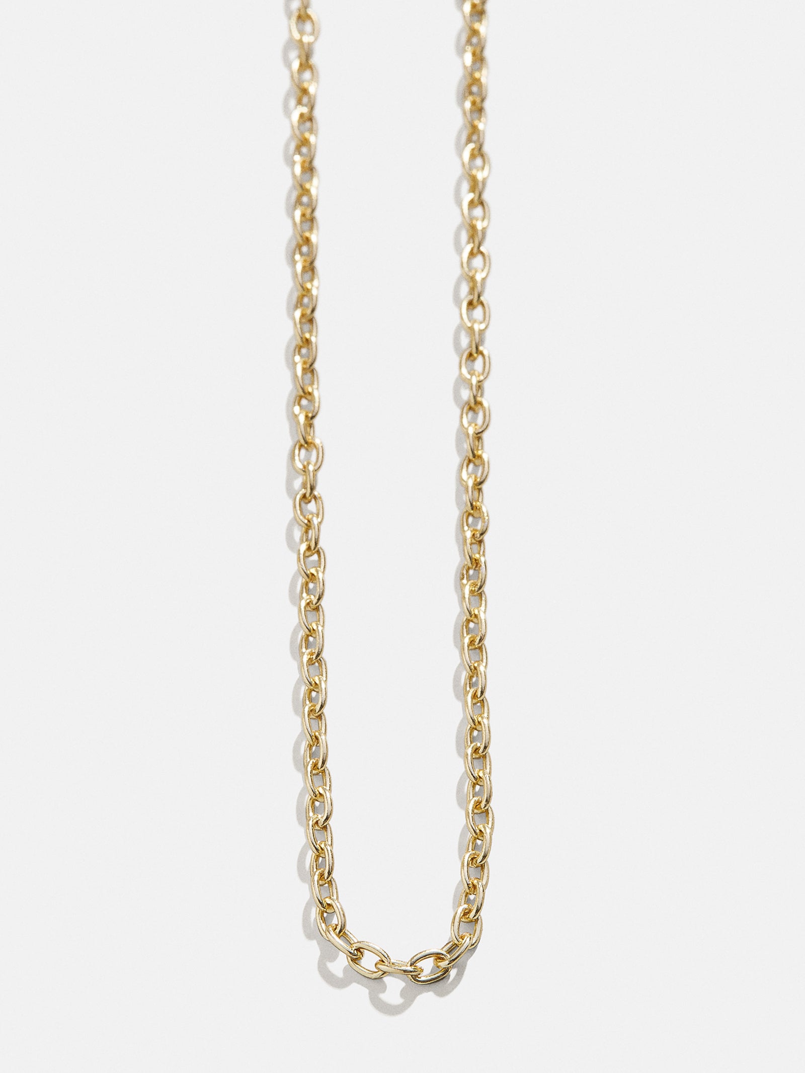 Cluster Charm Necklace Chain - Gold Cable Chain