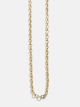 BaubleBar Cluster Charm Necklace Chain - Gold Cable Chain - 
    Cable chain layering necklace
  
