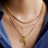 Gold Number Cluster Charm - 1