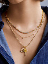 BaubleBar Cluster Charm Necklace Base - Ball Chain - 
    Customizable charm necklace
  
