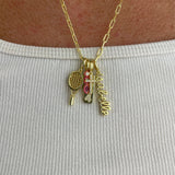 Script Custom Nameplate Charm - Gold