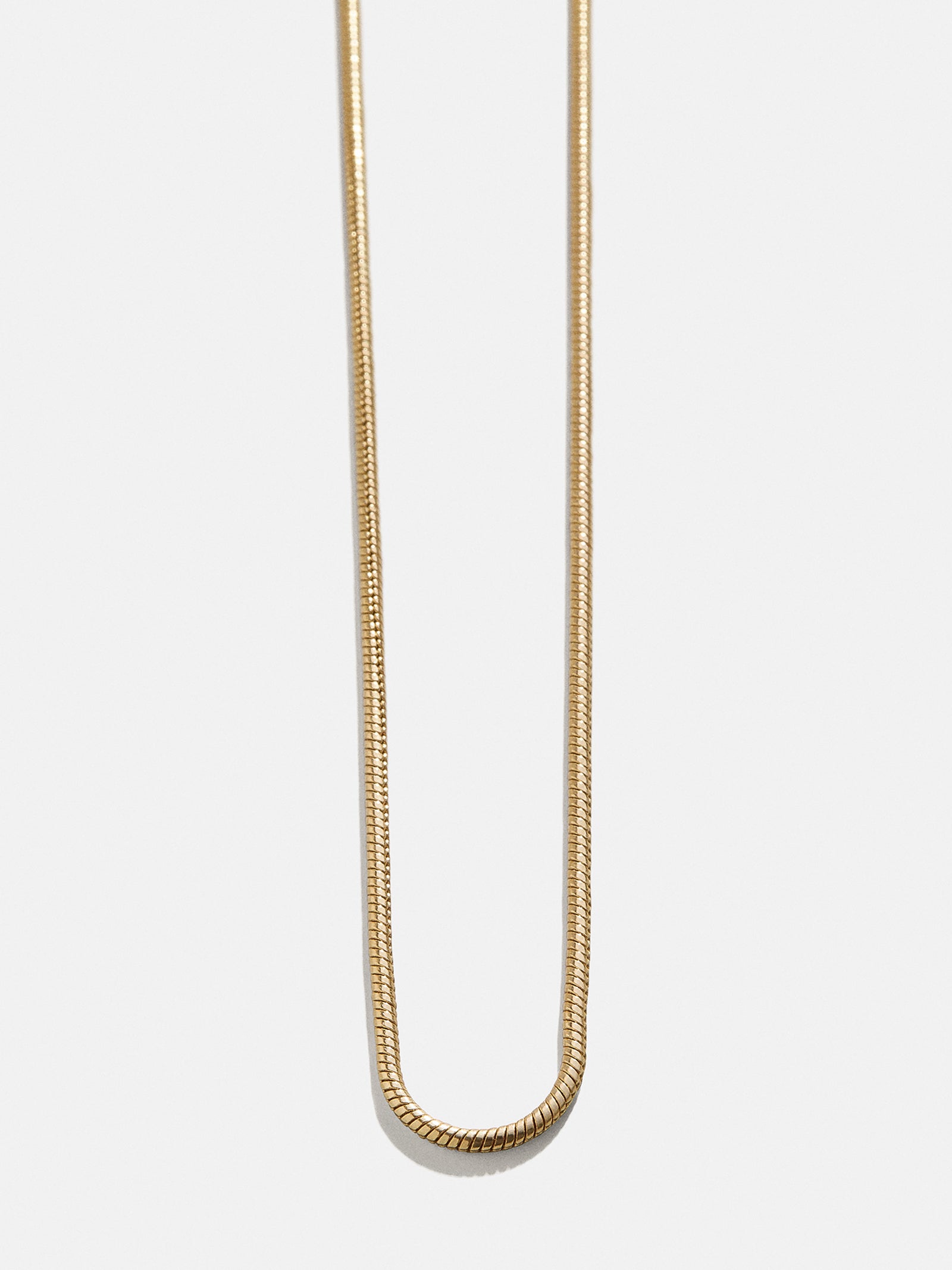 Cluster Charm Necklace Chain - Gold Snake Chain