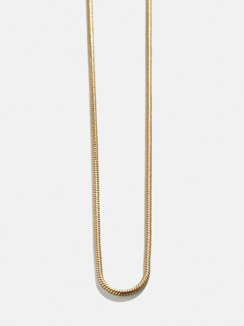 Cluster Charm Necklace Chain - Gold Snake Chain