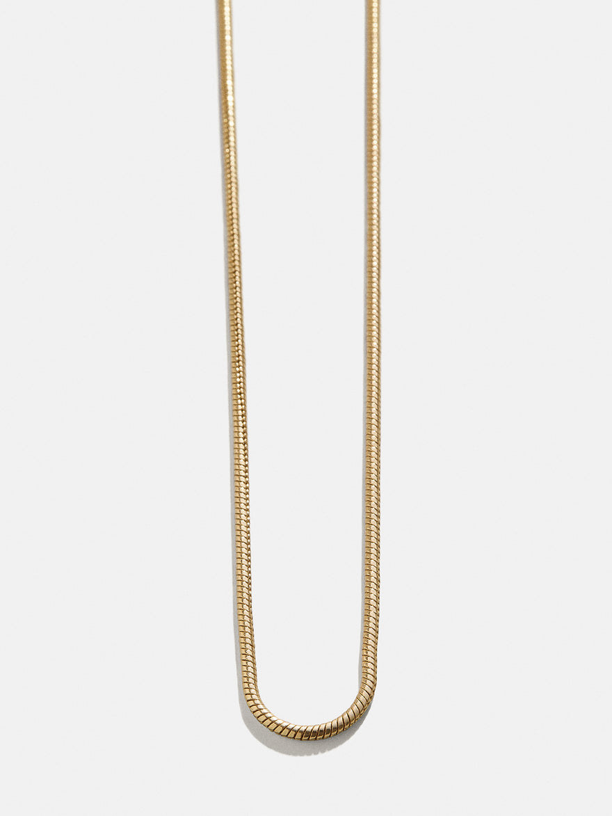 Cluster Charm Necklace Chain - Gold Snake Chain