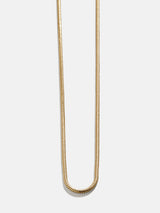BaubleBar Cluster Charm Necklace Chain - Gold Snake Chain - 
    Snake chain layering necklace  
  

