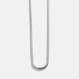 Cluster Charm Necklace Chain - Silver Snake Chain