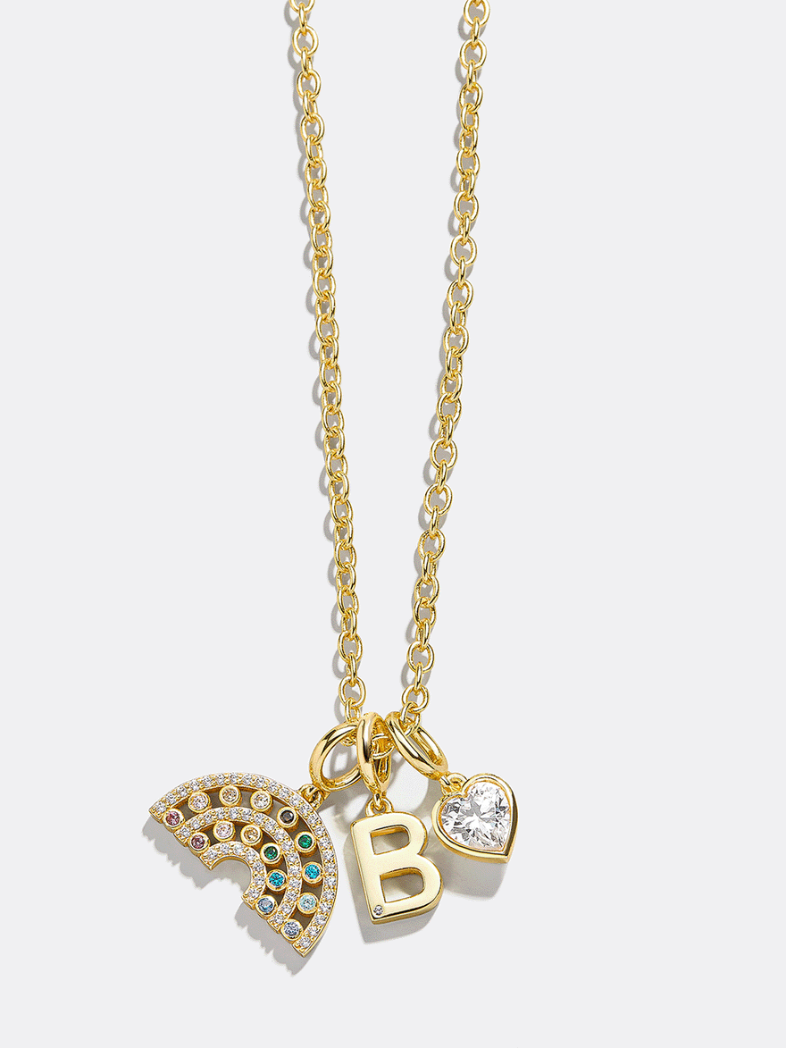 Cluster Custom Charm Necklace - Gold