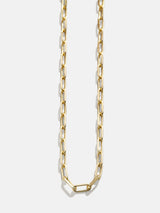 BaubleBar Cluster Charm Necklace Chain - Gold Paperclip Chain - 
    Paperclip chain layering necklace
  
