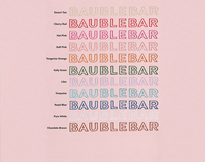 BaubleBar Custom Alpha Tote - Soft Pink - 
    25% Off Custom Gifts: The Annual Custom Event
  
