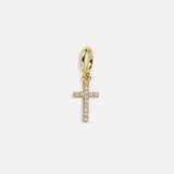 Faith Cluster Charm - Pave Cross