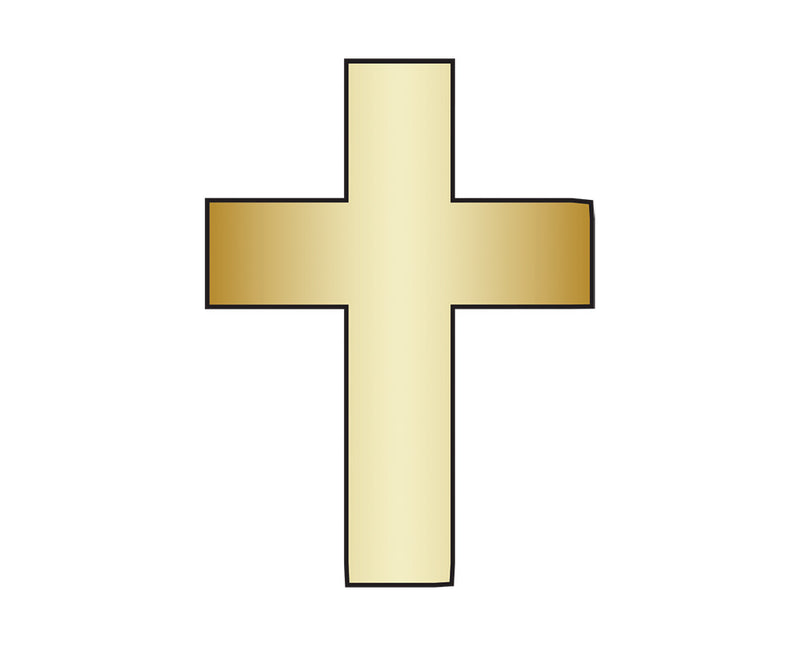 Mini Cross Icon - Gold