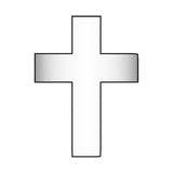 Mini Cross Icon - Silver