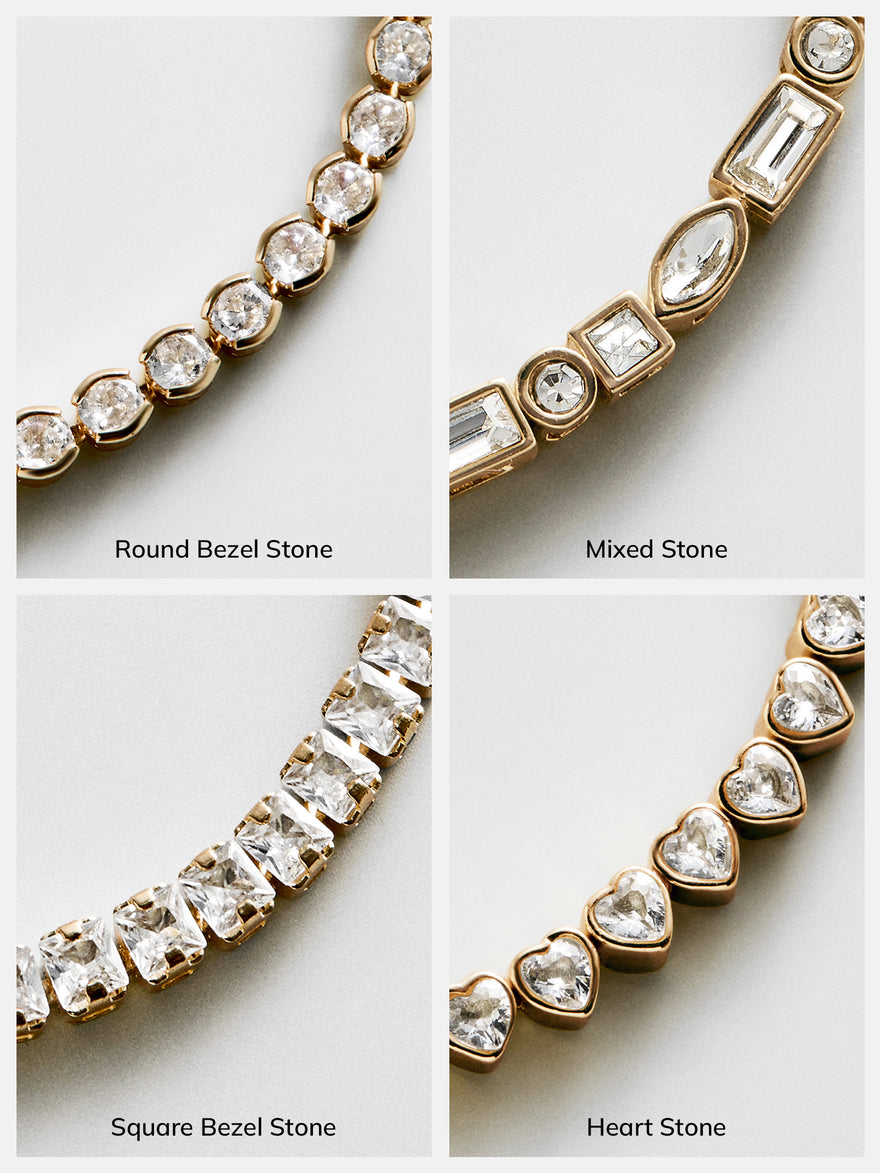 Brooke Tennis Bracelet - Mixed Stones