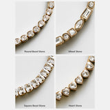 Brooke Tennis Bracelet - Heart Stone