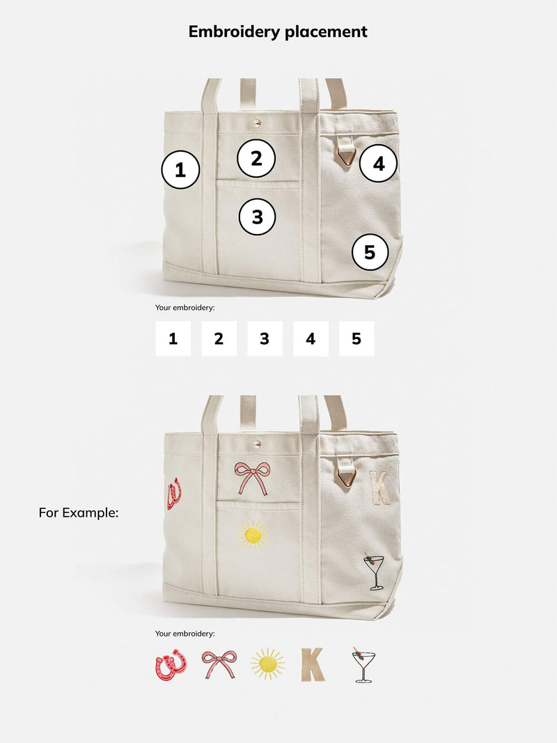 BaubleBar Medium Custom Icon Tote - Medium - 
    Hand select 5 icons to personalize your tote
  
