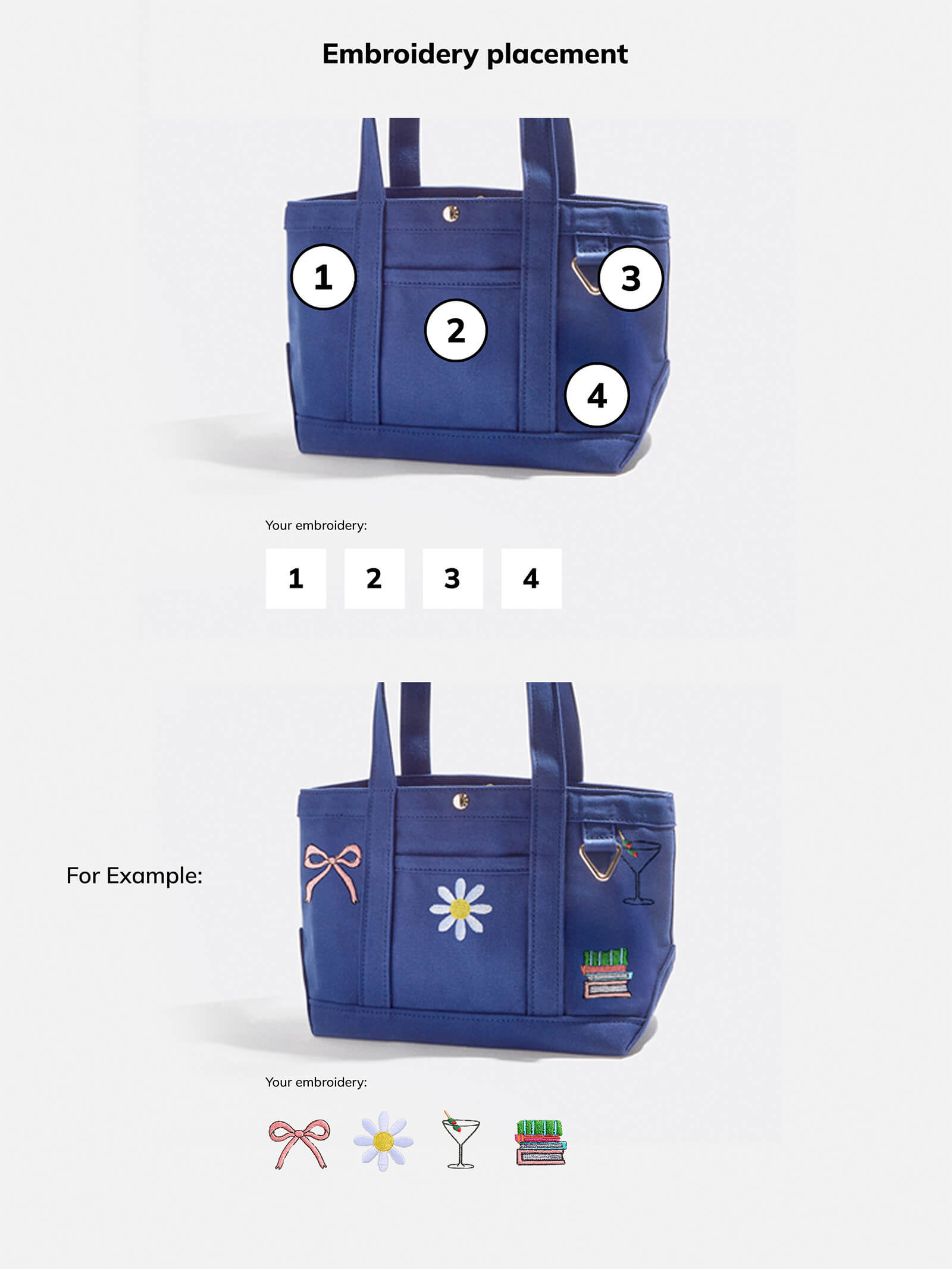 Small Custom Icon Tote - Small