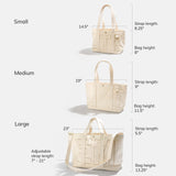 Striped Alpha Custom Name Tote - Soleil