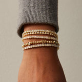 Gold Repeating Initial Pisa Bracelet - U