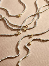 BaubleBar Ruth Initial Tennis Necklace - Gold/Pavé - 
    Enjoy an extra 20% off sale - This Week Only
  
