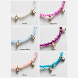 Crystal Beaded Bracelet - Blush