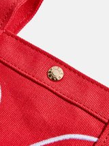 BaubleBar Alpha Custom Tote - Cherry Red - 
    Personalized tote bag in 3 sizes - select 2-3 initials
  
