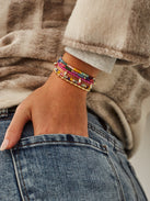 Emily Semi-Precious Bracelet - Multi Color Block