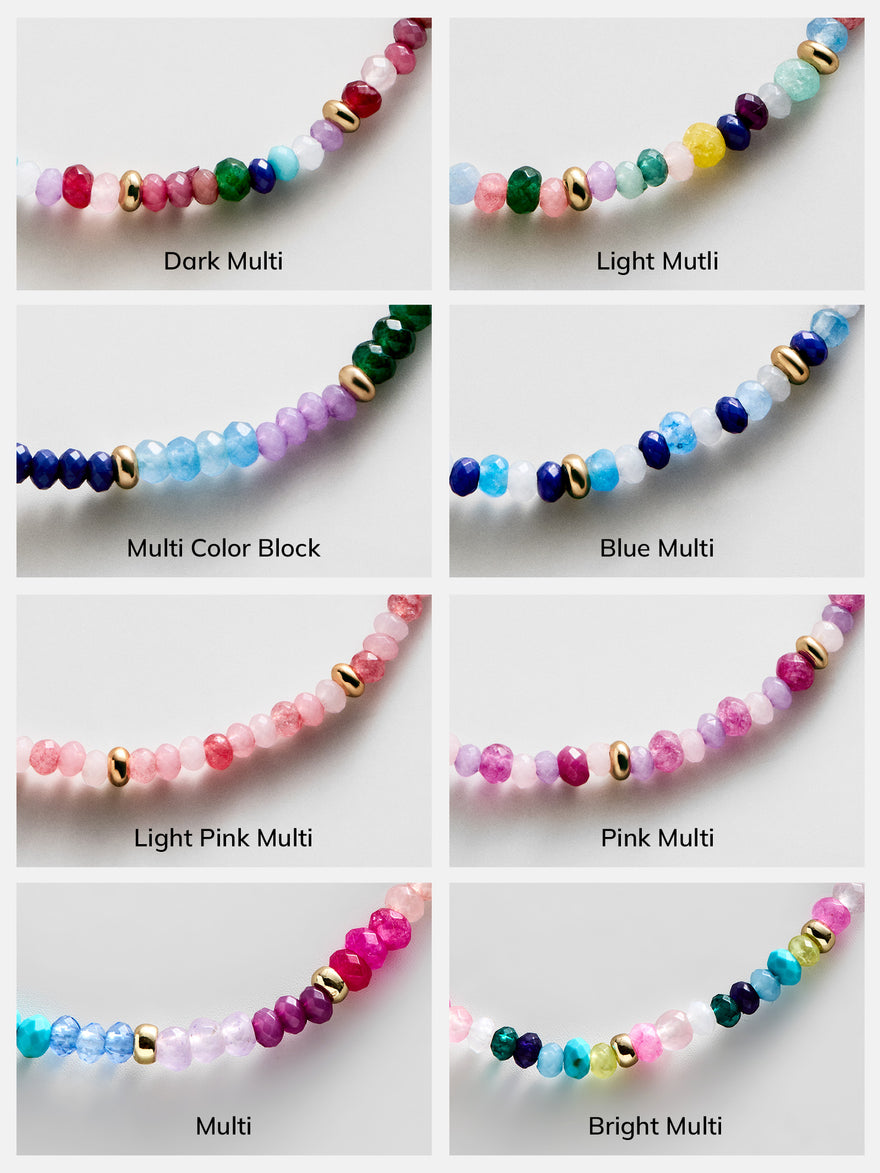 Emily Semi-Precious Bracelet - Dark Multi
